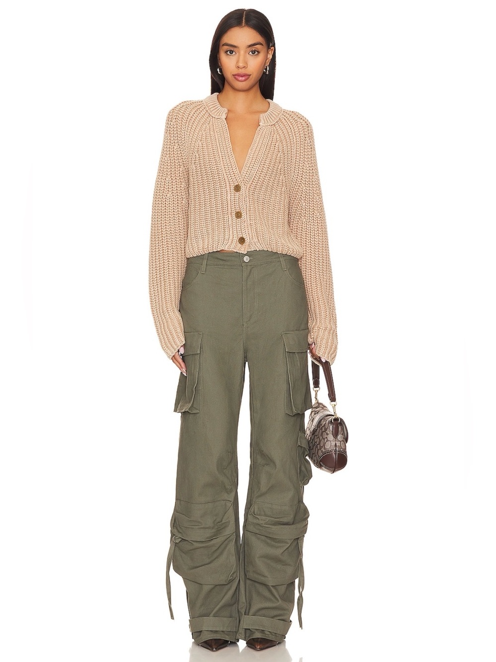 Free People Sweet Nothing Cotton Cardi Sandcastle XS NWT